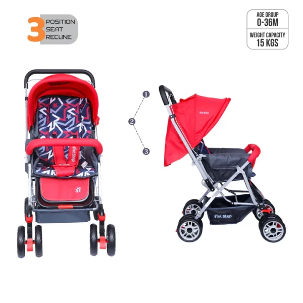 1st Step Yoyo Baby Stroller Red