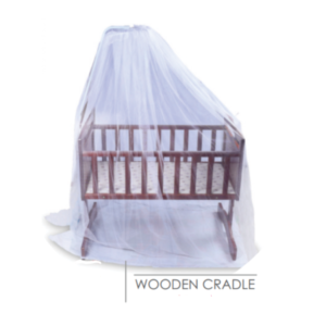 Baby's wooden cradle