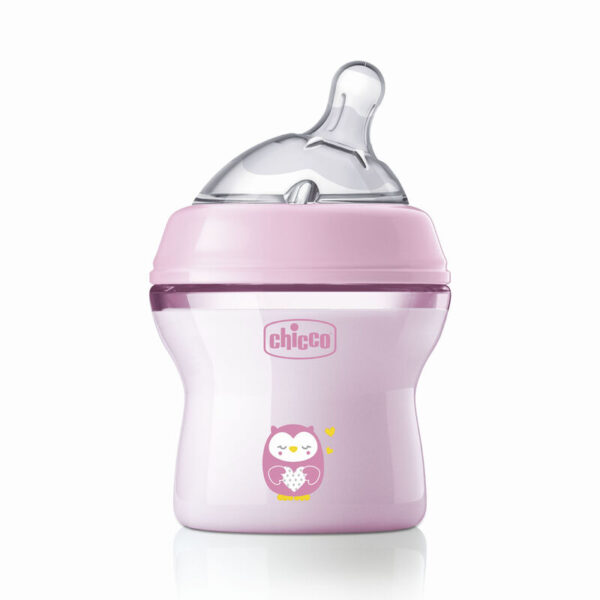 CHICOO NATURAL FEELING BOTTLE 0M+-Pink