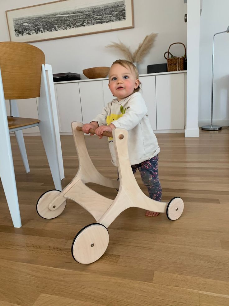 Baby Wodden Push Car
