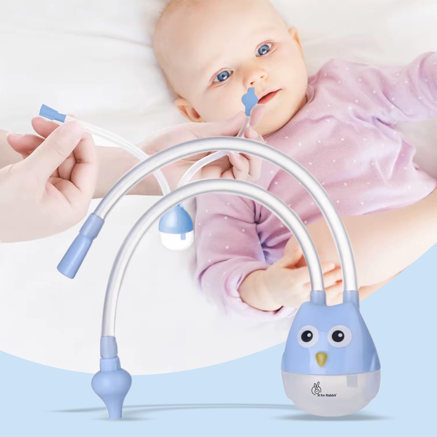 R for Rabbit Snowy Nasal Aspirator For Baby Painless Relief